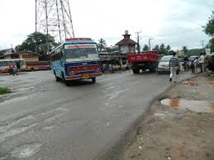 Bus stand work taken up at last